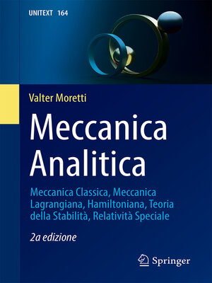 cover image of Meccanica Analitica